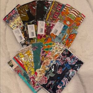 Johnny Was Beautiful Colorful Floral and Patterned Silk Cotton Face Masks Bundle